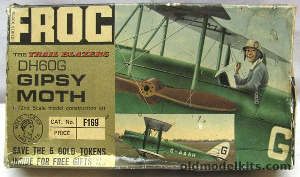 Frog 1/72 DH-60G Gipsy Moth Trail Blazers Issue, F169 plastic model kit